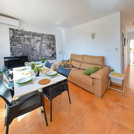 Apartment Seafront In Arenales Beach, Pool & Parking *