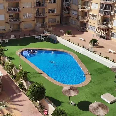 Seafront In Arenales Beach, Pool & Parking Apartment *