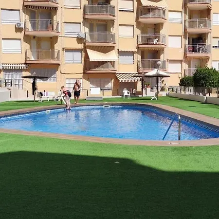 Seafront In Arenales Beach, Pool & Parking Apartment *