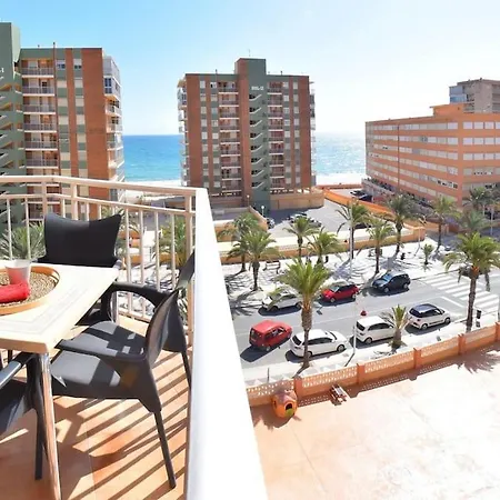 Seafront In Arenales Beach, Pool & Parking Apartment